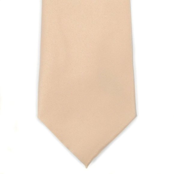 UMO LORENZO 2 PC Solid Necktie And Matching Hanky Set TAUPE Color for Men - Picture 6 of 13